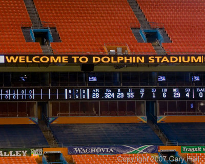 Dolphin Stadium: football and baseball