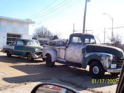 A lot full of Chevy's in South St. Louis