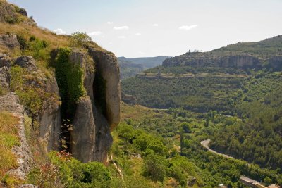 The view up the canyon