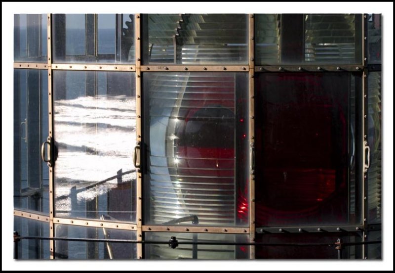 Cape Mears Lighthouse with ocean wave reflection