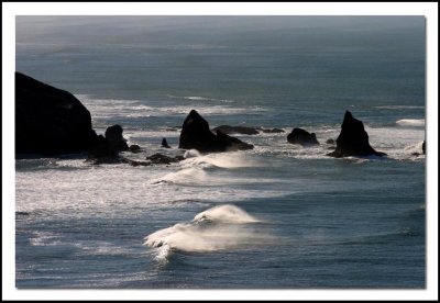 Three Arch Rocks and waves #1