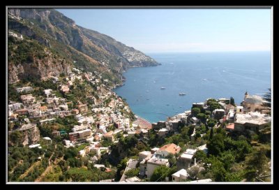 Positano vista at noon