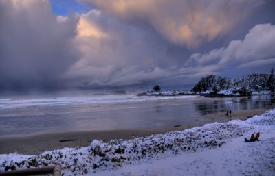 After a snow storm in Tofino