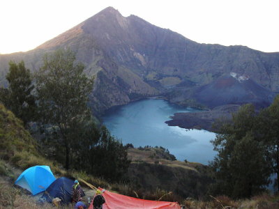 Plawangan Senaru di pagi hari