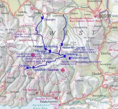Halimun Offroad Trekking Map