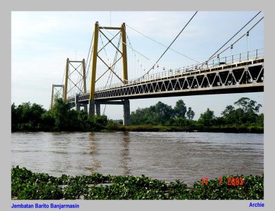 Jembatan Barito arah Palangkaraya