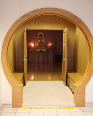Entrance to the main meditation room