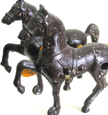 iron horses close-up