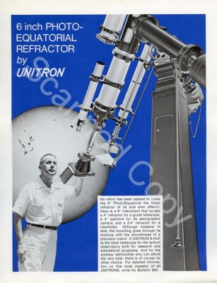 Unitron 6 inch Photo-Equatorial Refractor