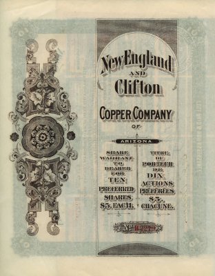 Clifton Copper Company Share
