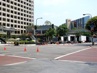 Trailers making the sets
