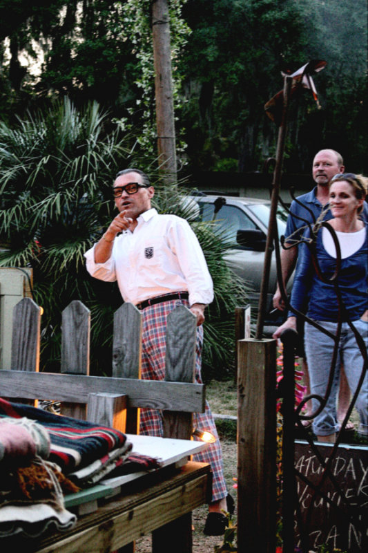 The Baron spots the wiley paparazzi
