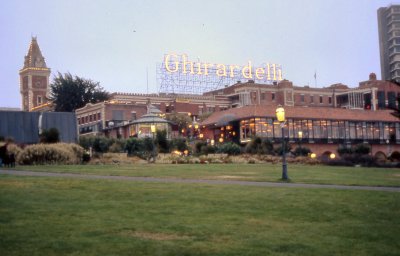 Ghirardelli Square at dusk