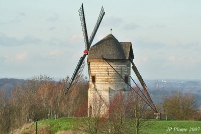Le moulin  vent de Watten dans le Nord de la France.