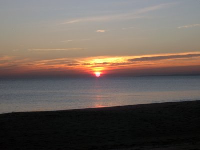 Sunrise at lot 1 beach