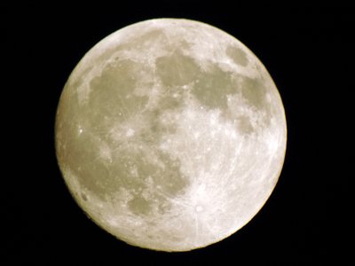 Moon, taken through spotting scope (color-filtered)