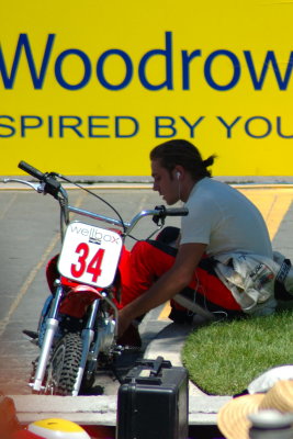 Nelson Philippe prepares for the race