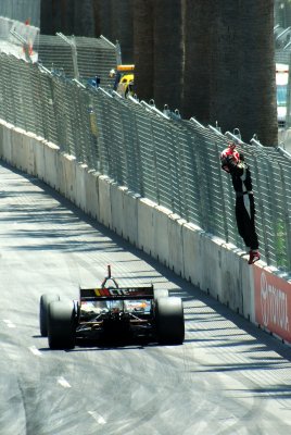Clarke's car quits