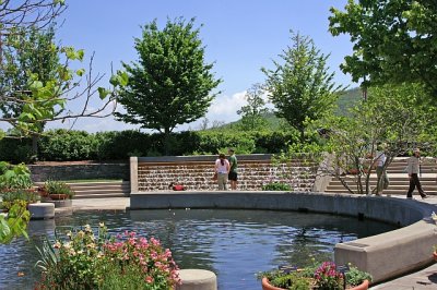 entranceway pond.