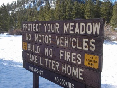 sign in meadow