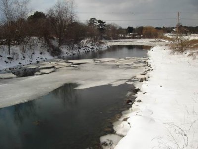 river frozen over