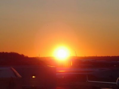 nah, just our sun rising at the airport