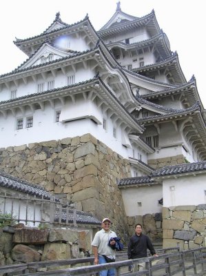 Week 1 - Himeji castle - kevin & uncle bill