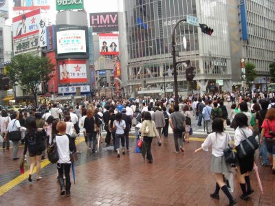 Week 2 - Shibuya - tons of people