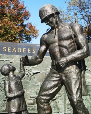 Detail from SEABEE Memorial