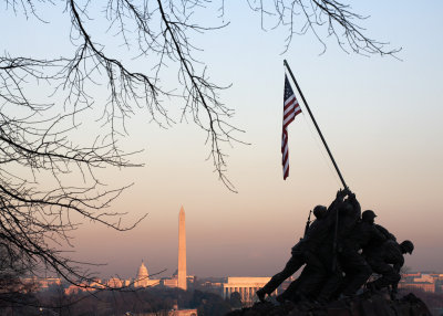 Washington DC from the Marine Corps Memorial