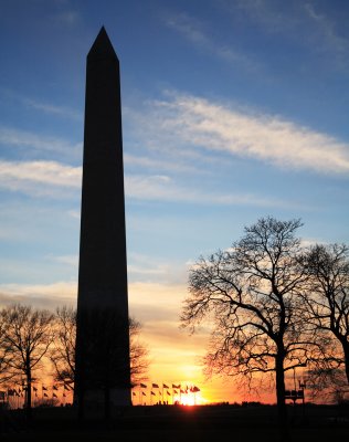 Washington Monument at Dusk