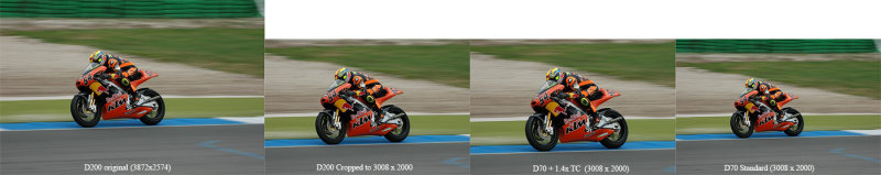 D70+1,4x Teleconverter  vs D200