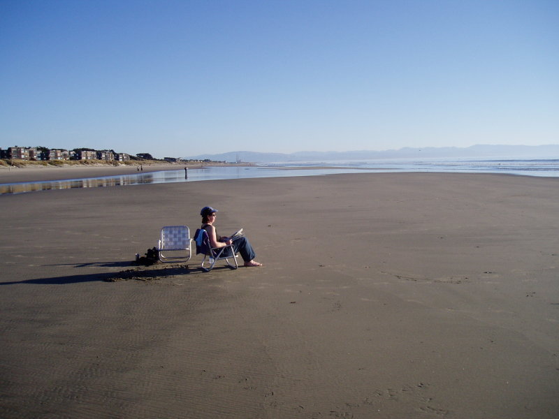 We got the whole beach