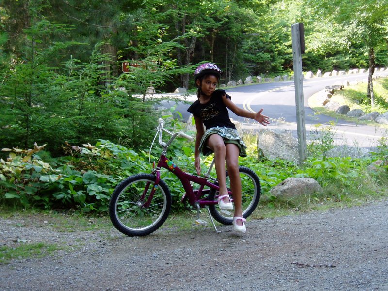 Balance.  She has been riding 2 weeks+-