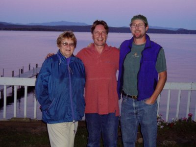 Grand Island, VT Dave & Donna's new pad.  Janet, Dave, me