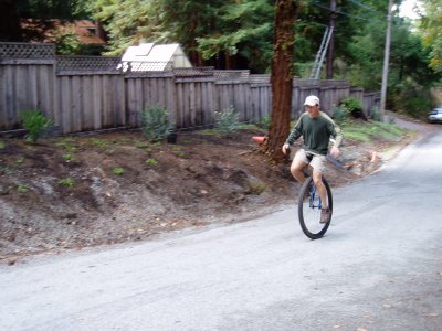 Testing big wheels.