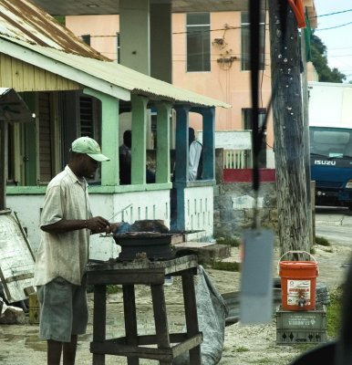 Cooking in Lucea