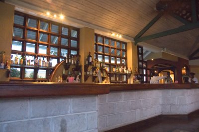Main bar in the early evening