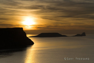 Sunset at Worms head