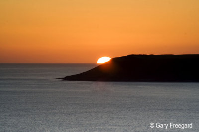 Sunset over Oxwich Point