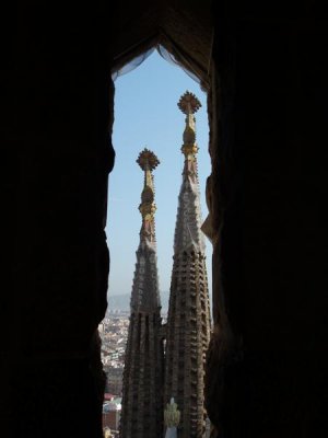 Sagrada Familia 95 meters above ground level