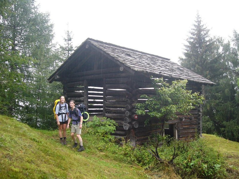 Schuilhut onderweg naar Zunigalm