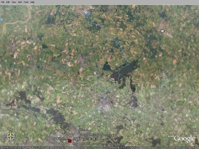 Pieterpad Vorden Doetinchem (GPS data via Google Earth)