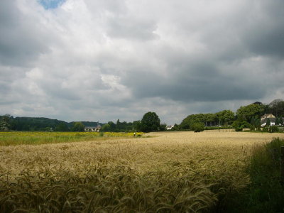 Geuldal met kasteel St. Gerlach op de achtergrond