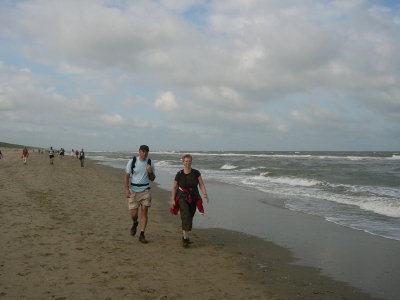 Gijs en Ineke tussen Noordwijk en Zandvoort