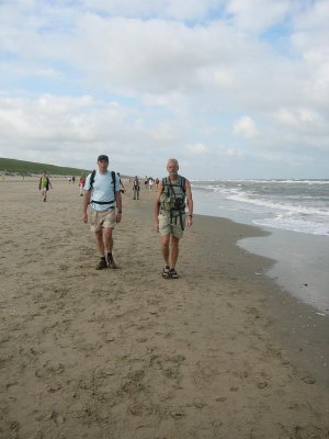 Gijs en Hans tussen Noordwijk en Zandvoort