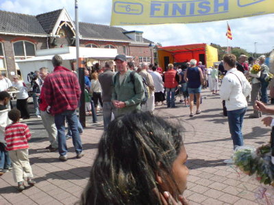 Gijs bij finish in Huisduinen(Den Helder)
