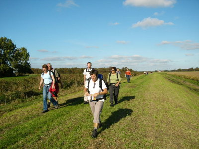 op de dijk in de Eilandspolder bij Driehuizen