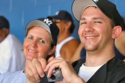 Michael & Laura enjoying the game