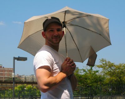 Michael brings his own shade to the WSox - Yanks game!